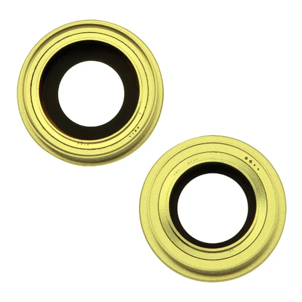 For Apple iPhone 14 14 Plus Replacement Rear Camera Lens With Cover Bezel Ring (Yellow)