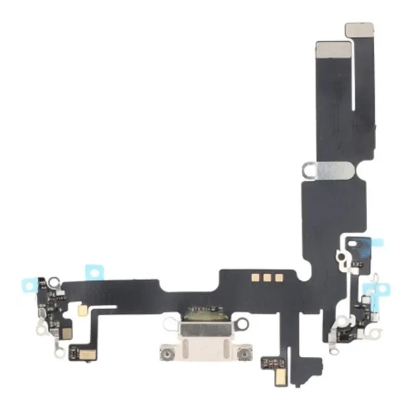 For Apple iPhone 14 Plus Replacement Charging Port Flex Cable With Microphone (Starlight)