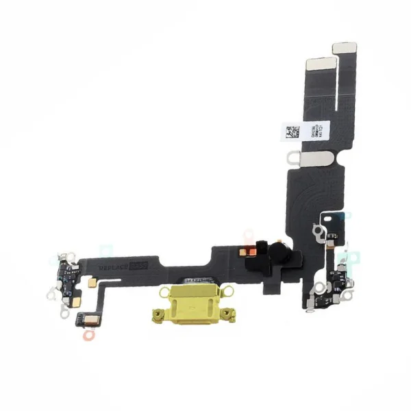 For Apple iPhone 14 Plus Replacement Charging Port Flex Cable With Microphone (Yellow)