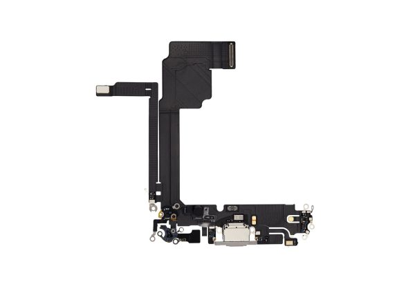 iPhone 15 Pro Max Charging Port Flex Cable-White Titanium